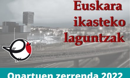 Euskara ikasteko laguntzak 2022 – Onartuen zerrenda