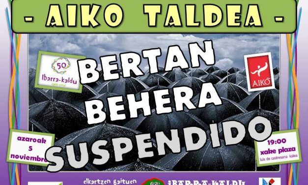 Aiko taldearen erromeria bertan behera