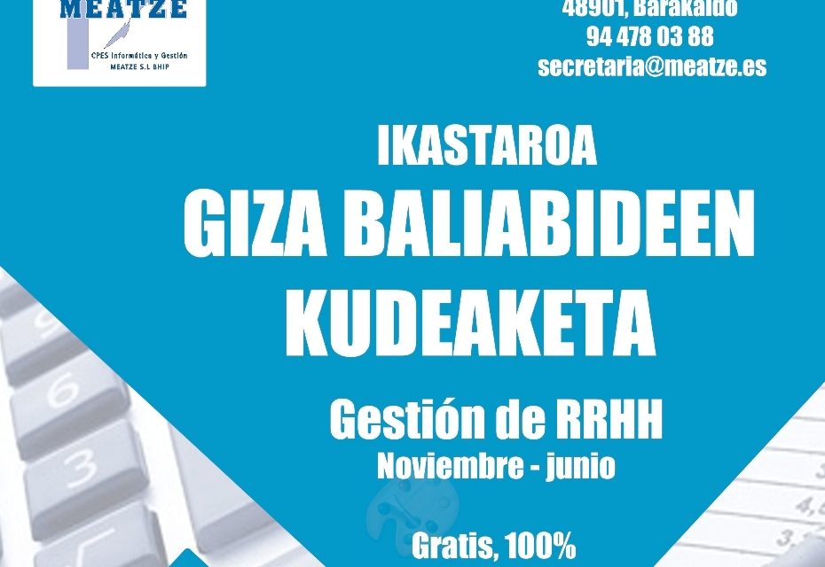 Giza Baliabideen kudeaketa ikastaroa – Meatze