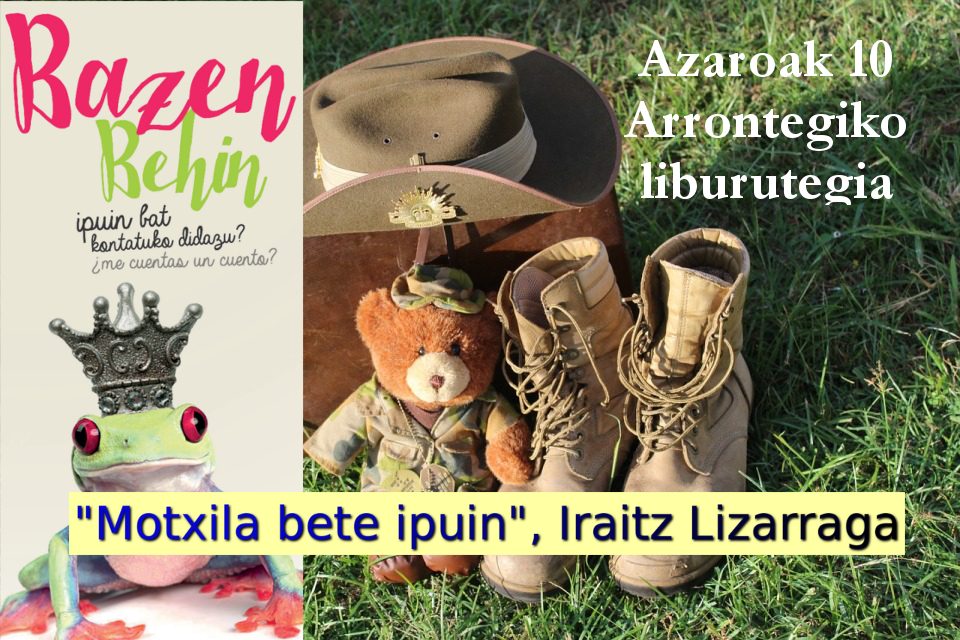 «Motxila bete ipuin» – Arrontegiko liburutegia