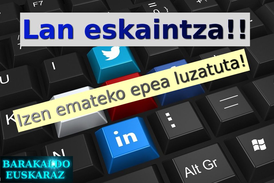 «Barakaldo Euskaraz» web gunearen dinamizatzailea!