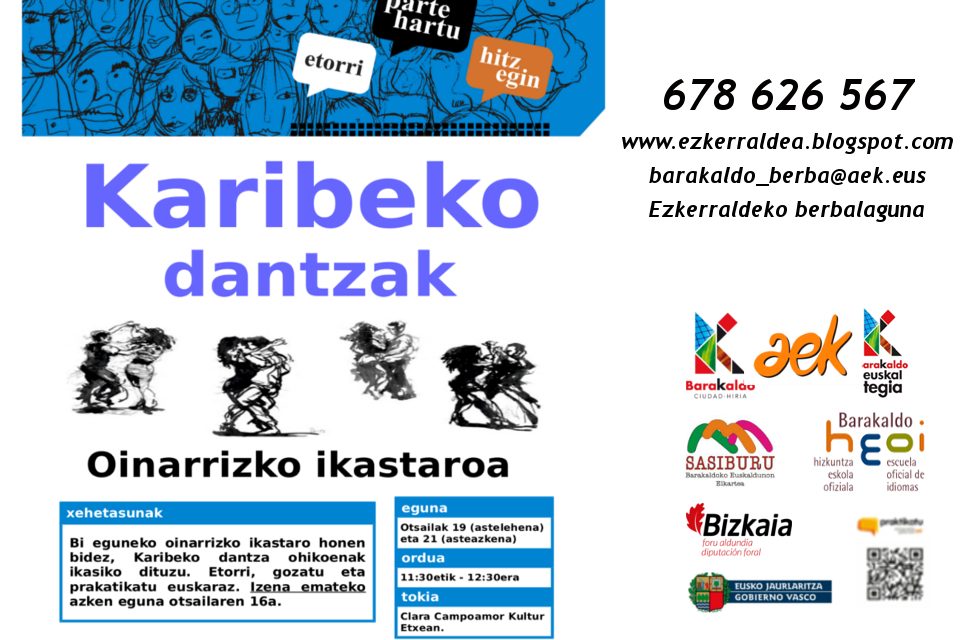 Karibeko Dantzak ikastaroa