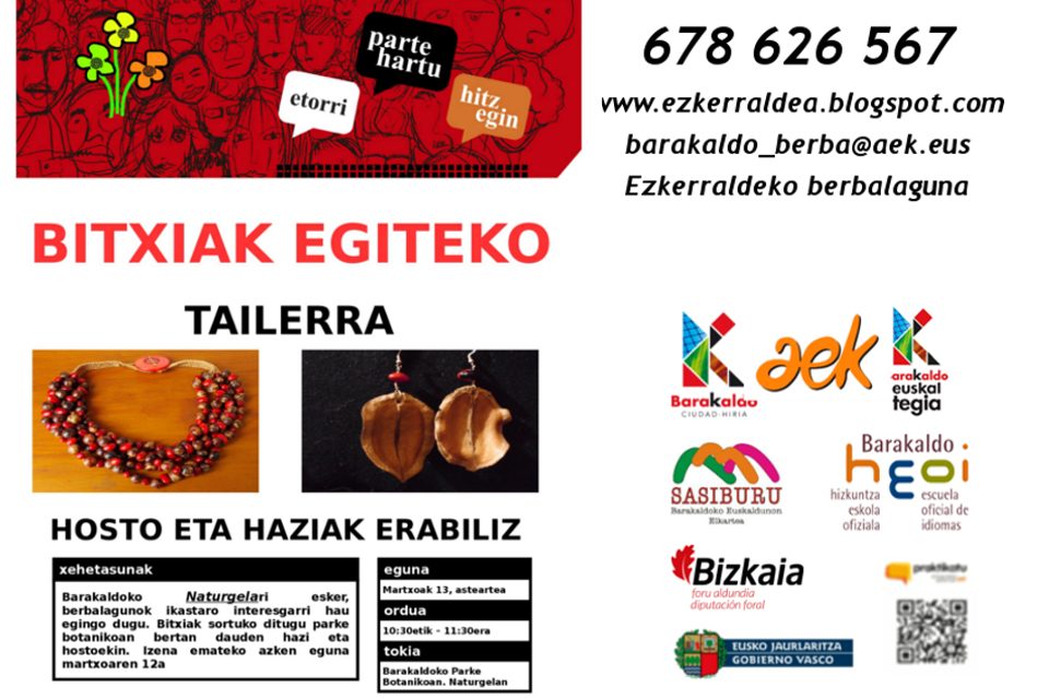 Bitxiak egiteko tailerra – Berbalagun