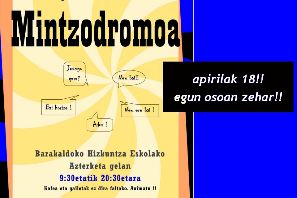 Mintzodromoa Hizkuntza Eskolan