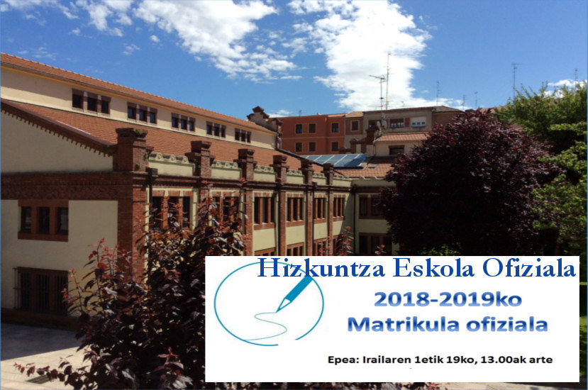 Hizkuntza Eskola – Matrikula 2018-2019