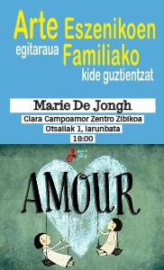 MASKARA ANTZERKIA. Amour. MARIE DE JONGH