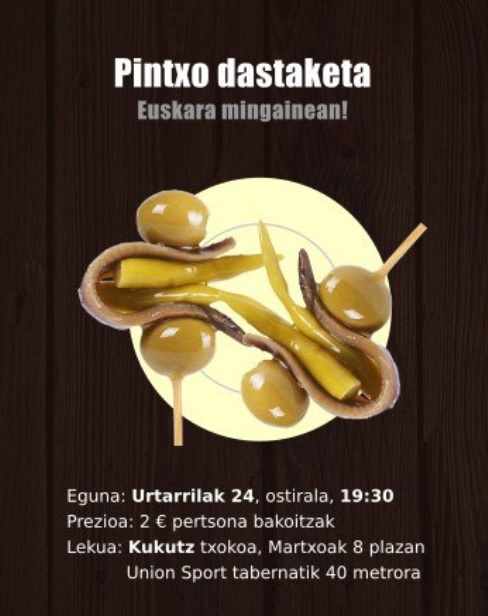 Pintxo dastaketa – San Bizenteko jaietan 2020