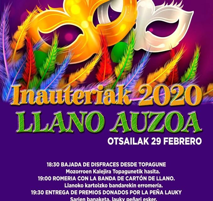 Inauteriak 2020 – Llano Auzoa