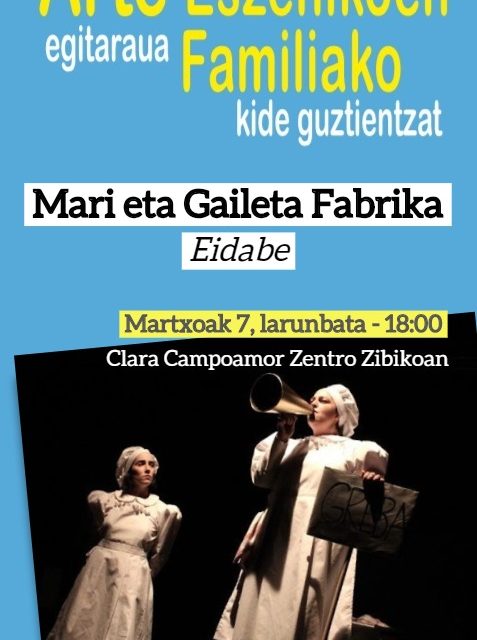 Mari eta Gaileta Fabrika – Arte eszenikoak 2020