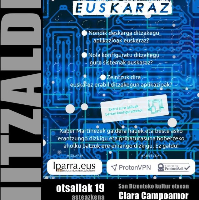 Teknologia euskaraz – Hitzaldia