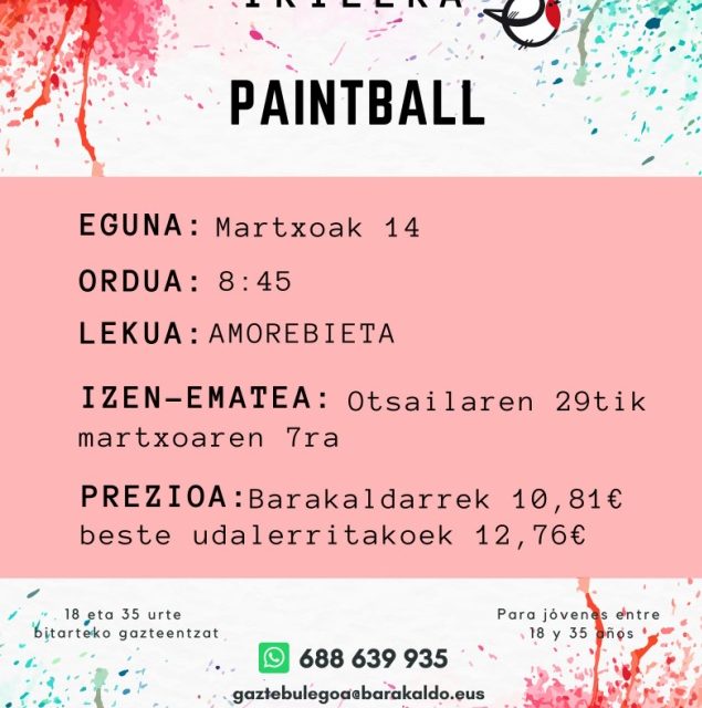 Paintball –  Gazte Bulegoa