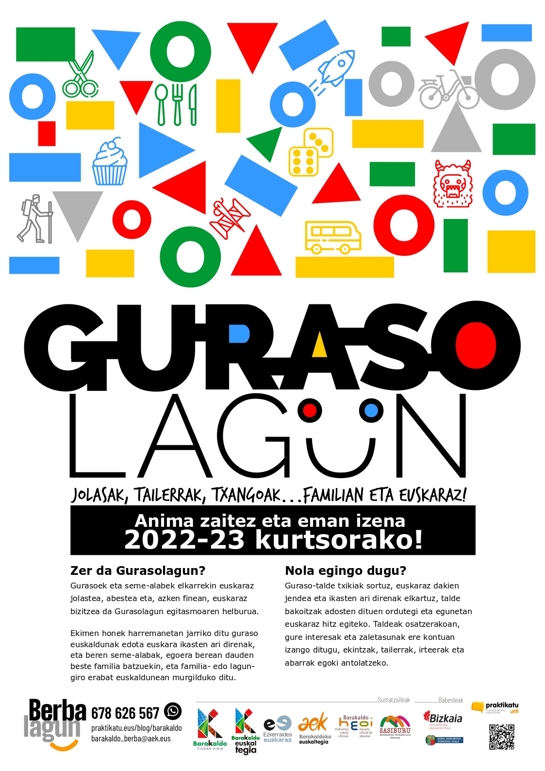 Barakaldoko GURASOLAGUN – Eman izena 2022-2023 ikasturterako!