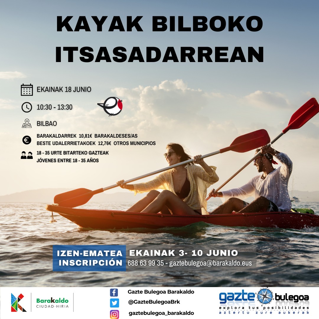 Gazte Bulegoa – Kayak Bilbo itsasadarrean!