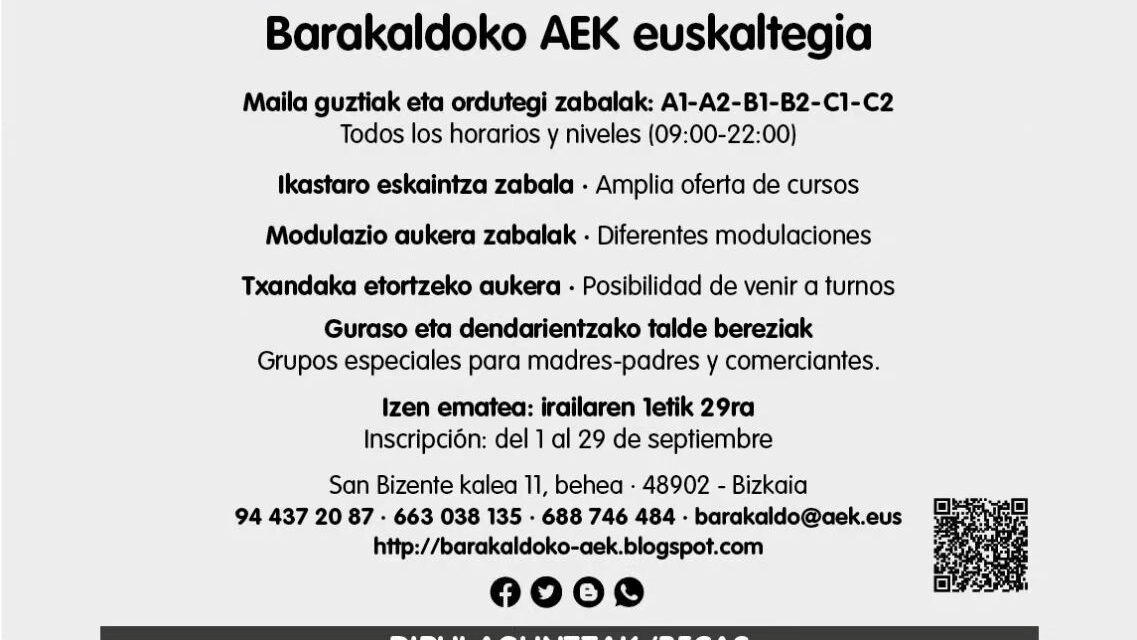 AEK, 2023-2024 ikasturtea – Matrikula-kanpaina