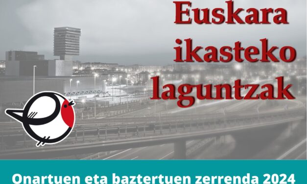 Euskara ikasteko laguntzak 2024 – Onartuen eta baztertuen zerrenda